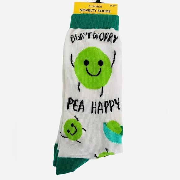 NOVELTY CREW SOCKS, 4 PAIR, size4-10 - Picture 3 of 9